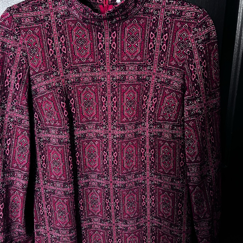 Butte Knit Vintage Patterned Long Sleeve Top